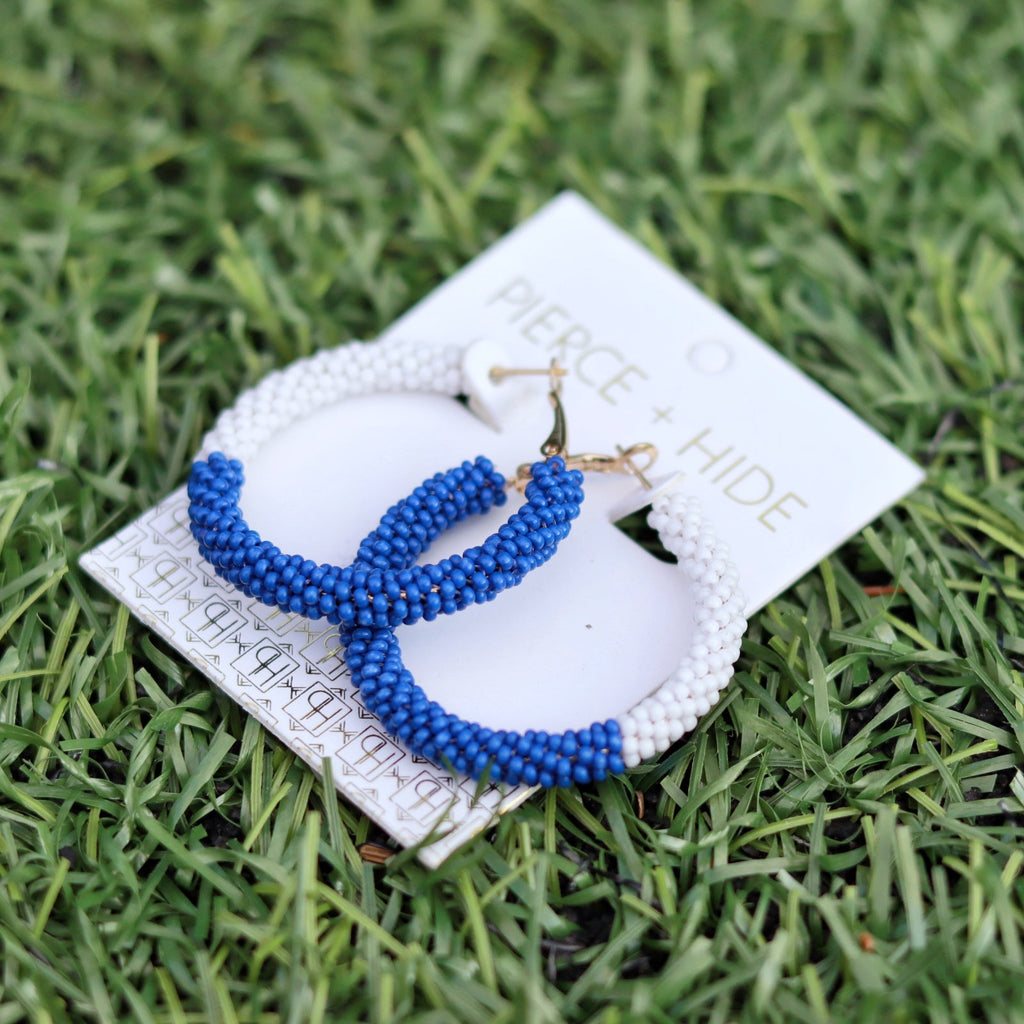 Royal Blue + White