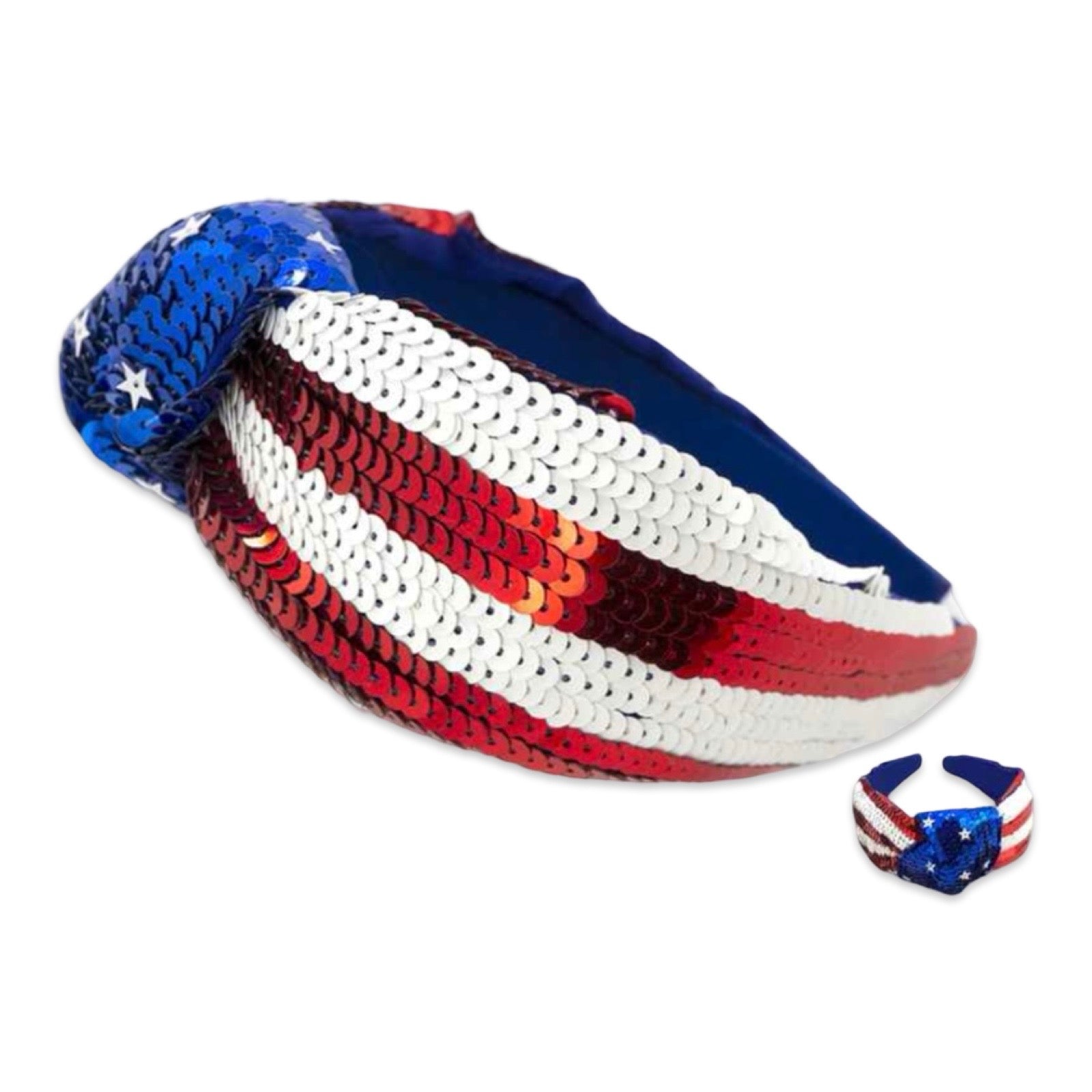 Sequin Stars and Stripes Patriotic Headband| 4th of July 